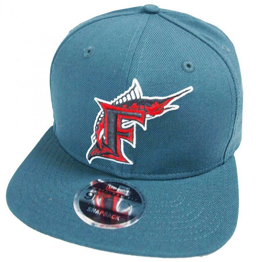 New Era Florida Marlins Dark Teal MLB Cooperstown Snapback Cap 9Fifty Limited