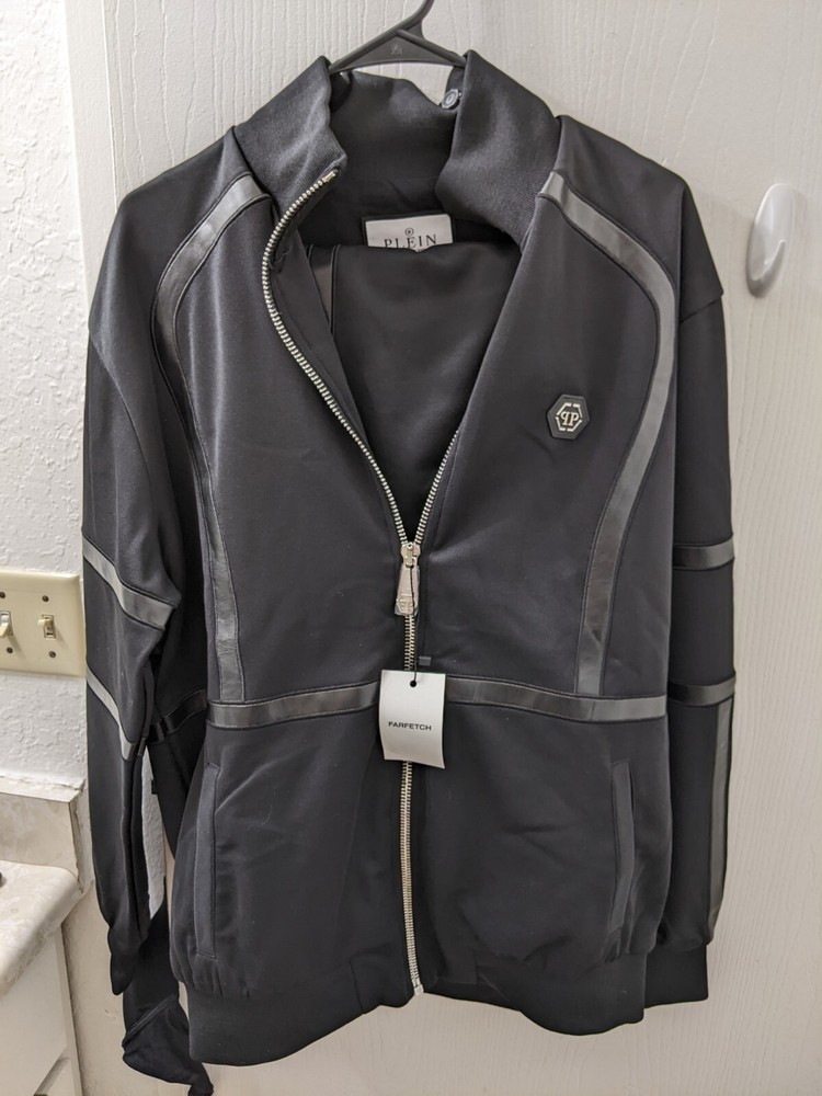 PHILIPP PLEIN TRACKSUIT BLACK GREY JOGGER XL