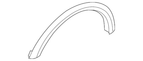 Genuine Volvo C30 07-2013 Right Front Passenger Fender Flare Trim Black 31283125