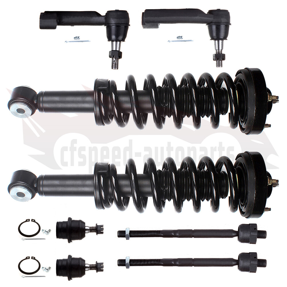2009-2013 Ford F-150 2WD Front Struts Spring Tie Rod Ball Joint Kit