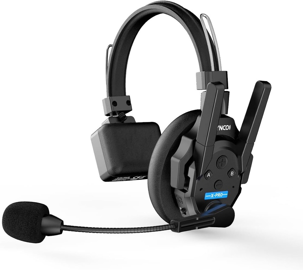 SYNCO XTALK XPRO Noise Cancelling Wireless Headset 2.4GHz Full Duplex Intercom-image