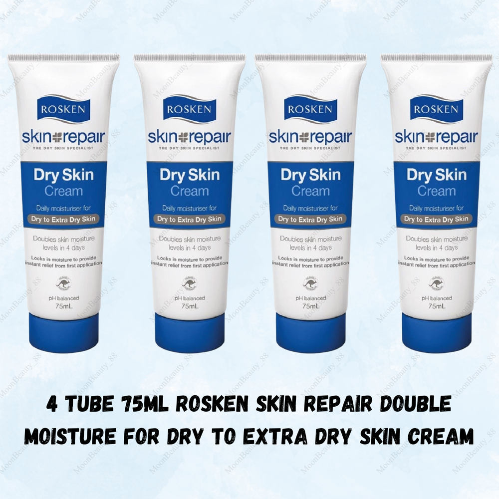 75ml Rosken Skin Repair 4-Tube Moisturizing Cream for Dry to Extra Dry Skin