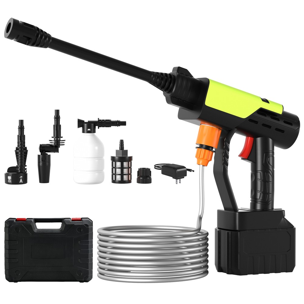 6-in-1 Portable Electric High-Pressure Car Washer Spray Gun Cleaner