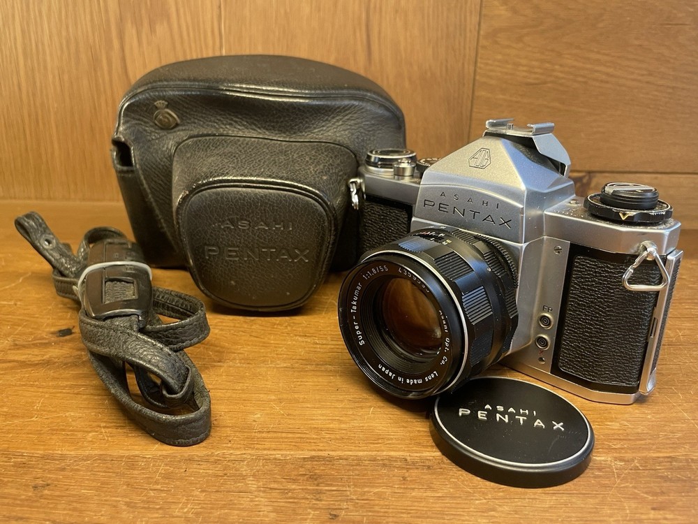 *Near Mint ++ w/ Case* Pentax SV Film Camera Super Takumar 55mm F/1.8 From Japan