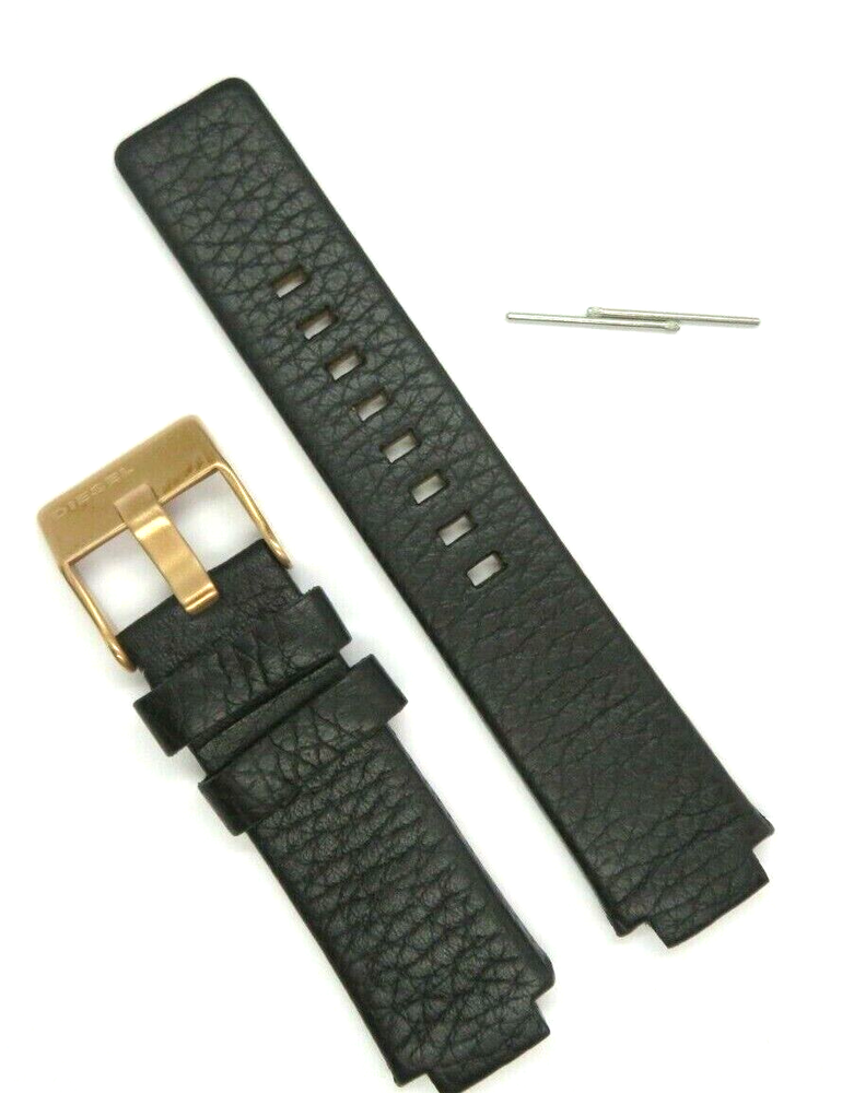 DIESEL Original Replacement Leather Strap DZ5441 Watch Strap Black 22 Mm