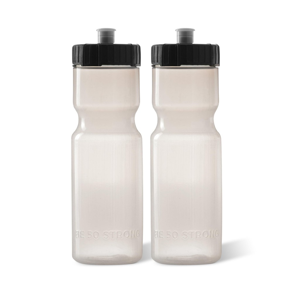 22 oz Sports Water Bottle 2 Pack – BPA Free with Push-Pull Lid