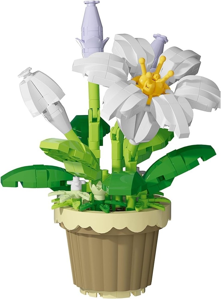 LEGO Icons Orchid Artificial Plant, Building Set with Flowers, Home Décor Gift f