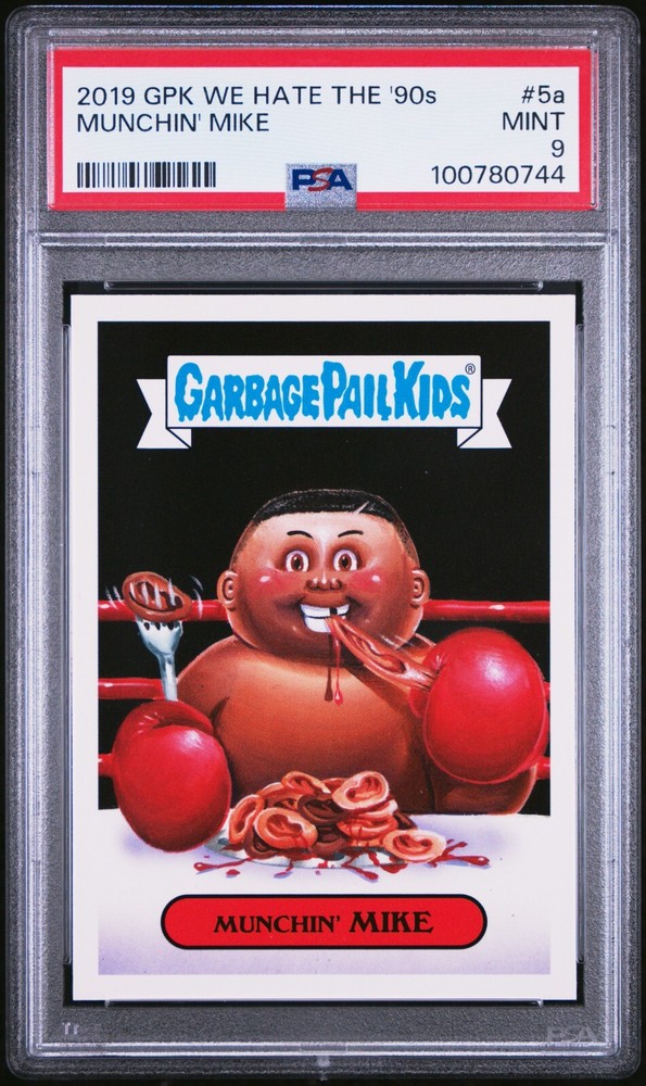 2019 Garbage Pail Kids We Hate the 90s Munchin Mike Tyson PSA 9 Mint Boxing Card