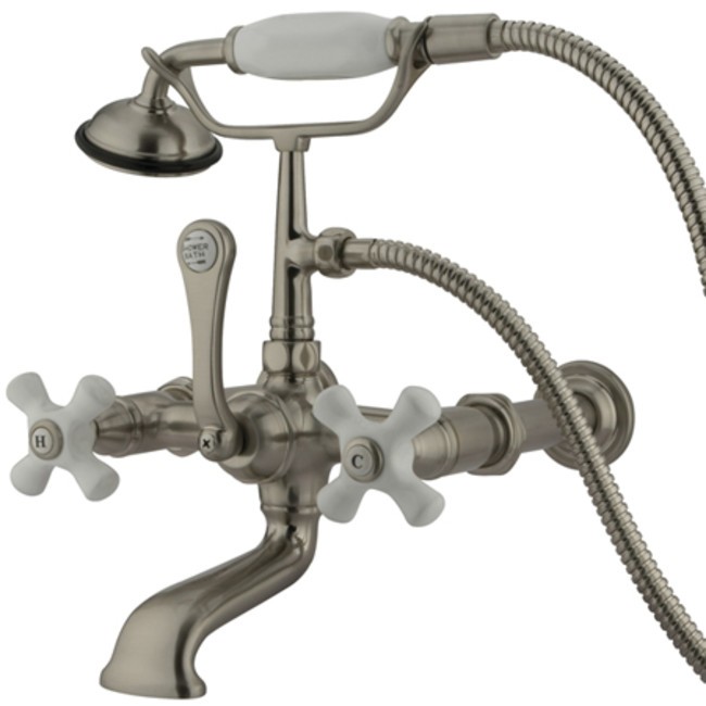 Kingston Brass CC549T Vintage Wall Mounted Tub Filler - Nickel