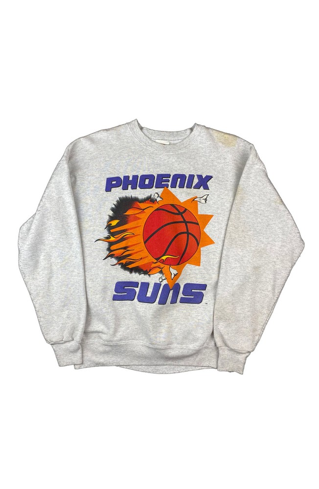 NBA Phoenix Suns Crewneck sweatshirt, reprinted sweatshirt, ash color TE9378