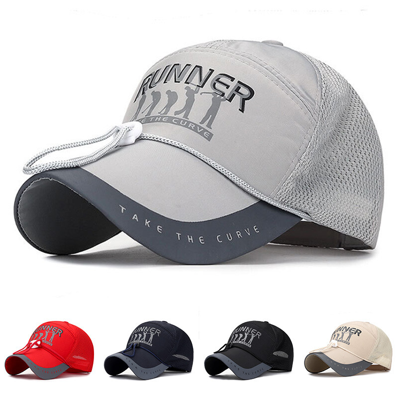 Baseball Caps Plain Sports Fan Cap Adjustable Visor Hat Men Hats US Fashion ~