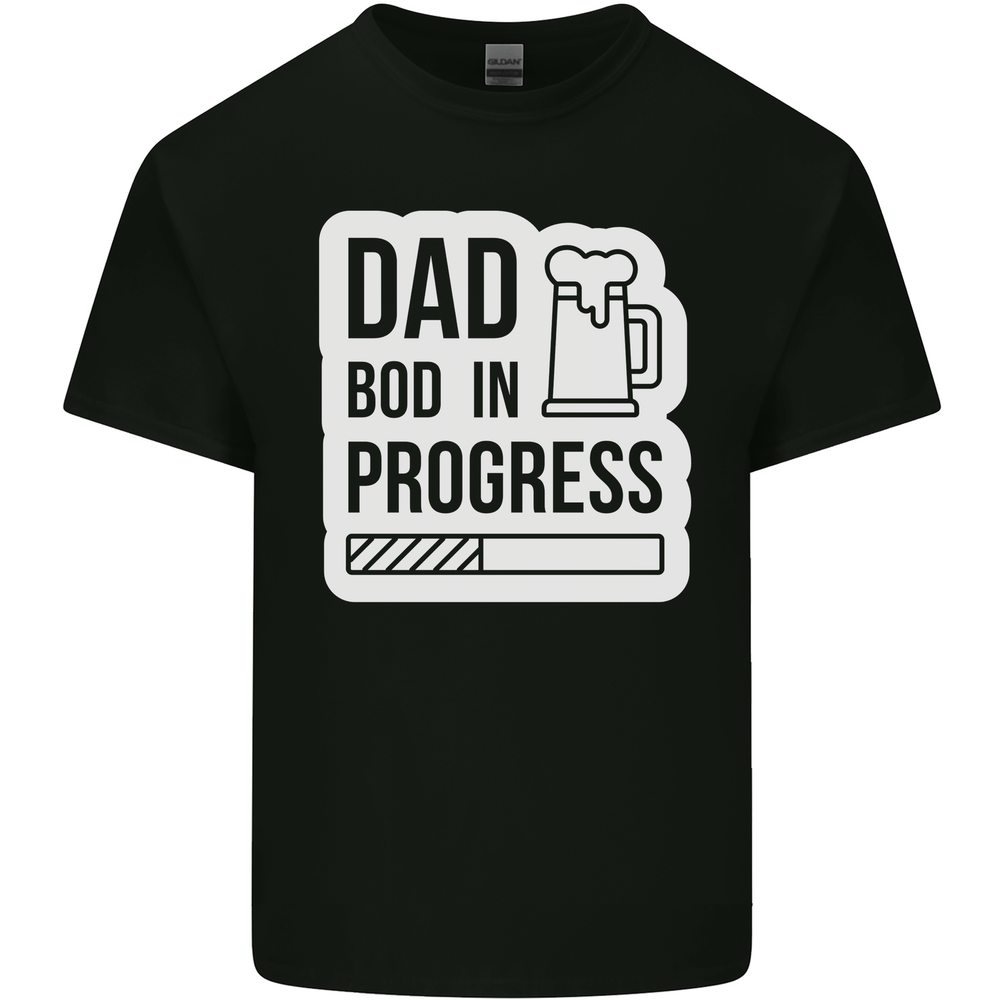 Dad Bod In Progress Funny Fathers Day Body Mens Light Cotton T-Shirt