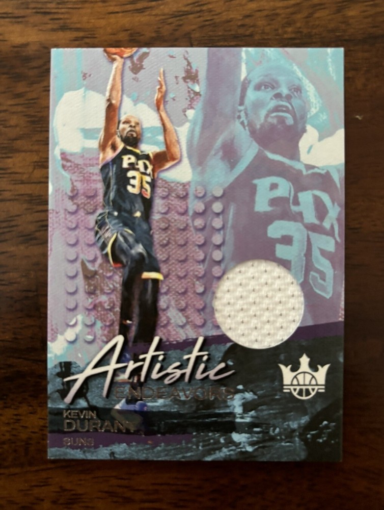 2023-24 Panini Court Kings Kevin Durant Artistic Endeavors Game-Used Jersey AE-KEV