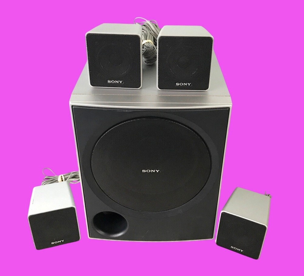 Sony SS-WP700 5.1 Speaker System W/ Subwoofer Magnetically Shielded- Untested
