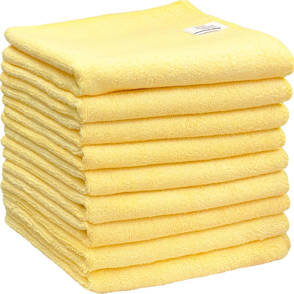 9-Pack Microfiber Cleaning Towels, Heavy-Duty & Reusable Cloths for Home, Kit...