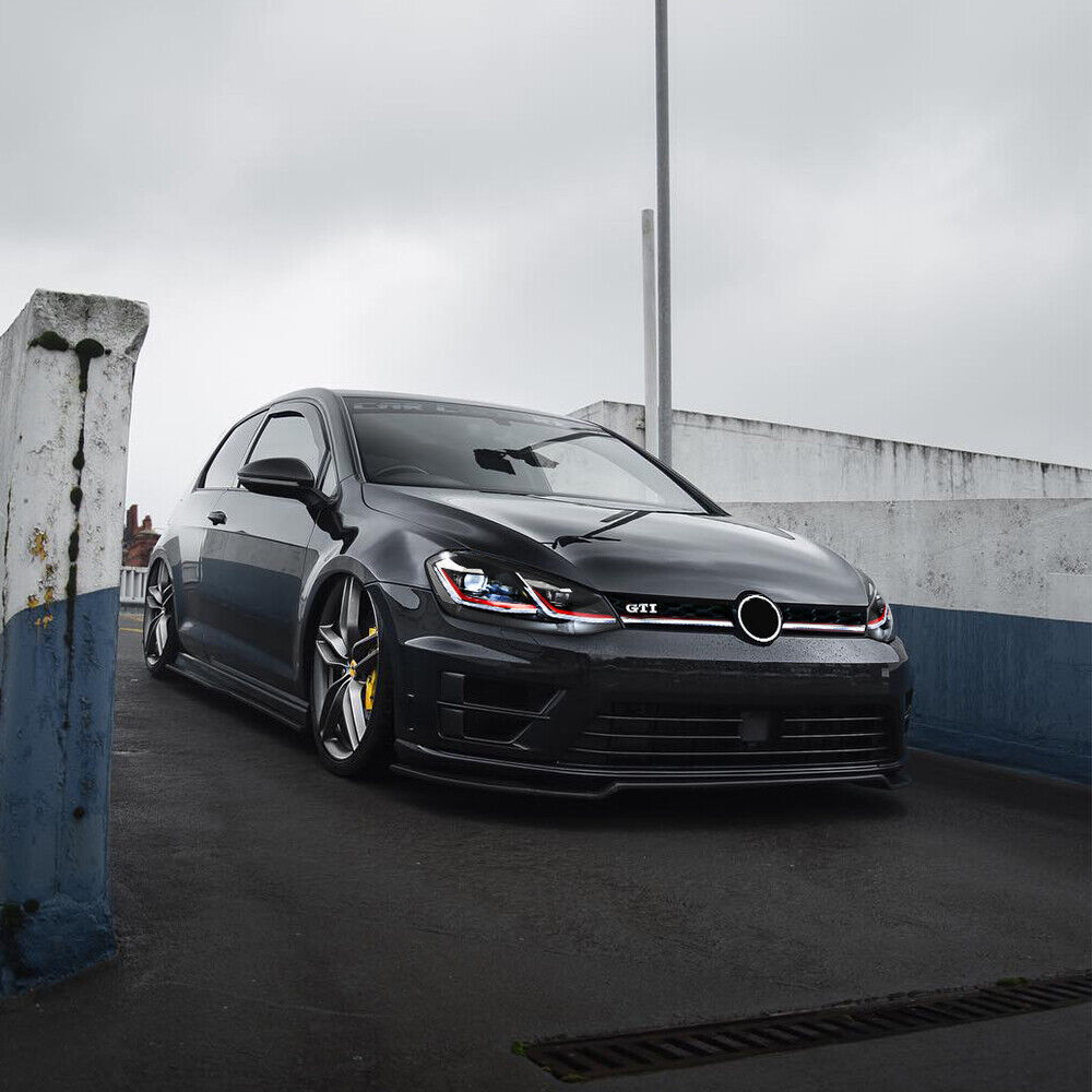 Pair LED Headlights For VW MK7 Golf Halogen 2013-2018 DRL Head Lamps Sequential