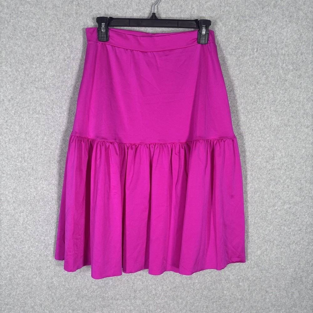 90s Kelle Skirt XL Pink Tiered Ruffle Pleated Pull On Dance Costume Ballet 80s