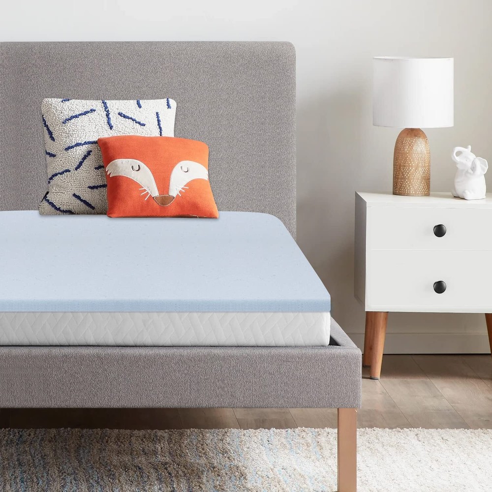 3 Inch Memory Foam Mattress Topper Cooling Infused Mattress Topper Ventilated...