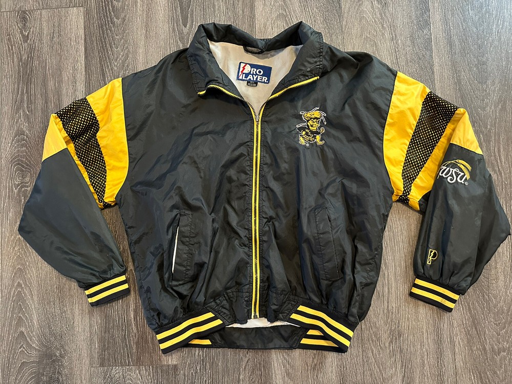 Vintage Wichita State Shockers Pro Player Zip Up Windbreaker Large