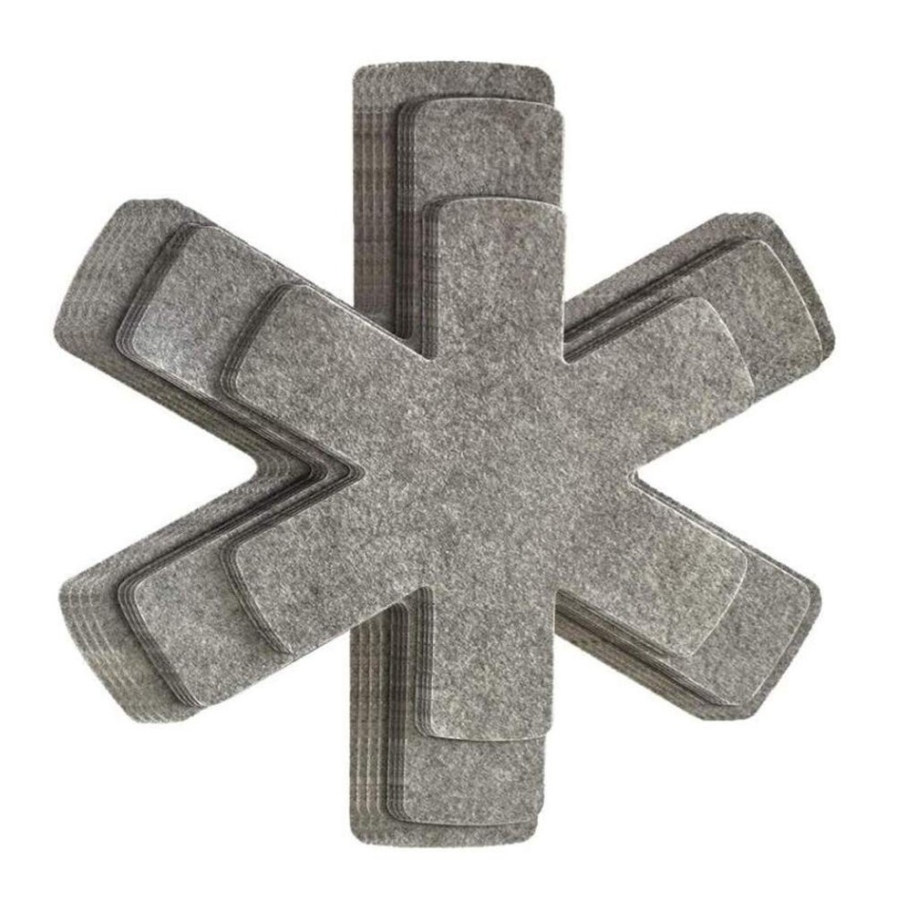 12Pcs Thick Non-Slip Pot Pan Protectors Set - 3 Sizes for Cookware