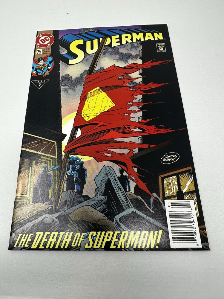 Superman #75 1992 1st Print The Death of Superman VF/NM DC Key Issue