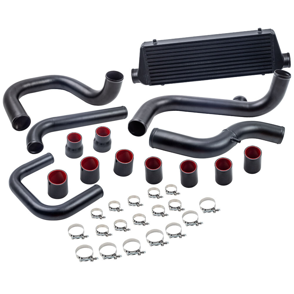 Front Mount Intercooler Kit with Aluminum Pipes for 92-00 Honda Civic