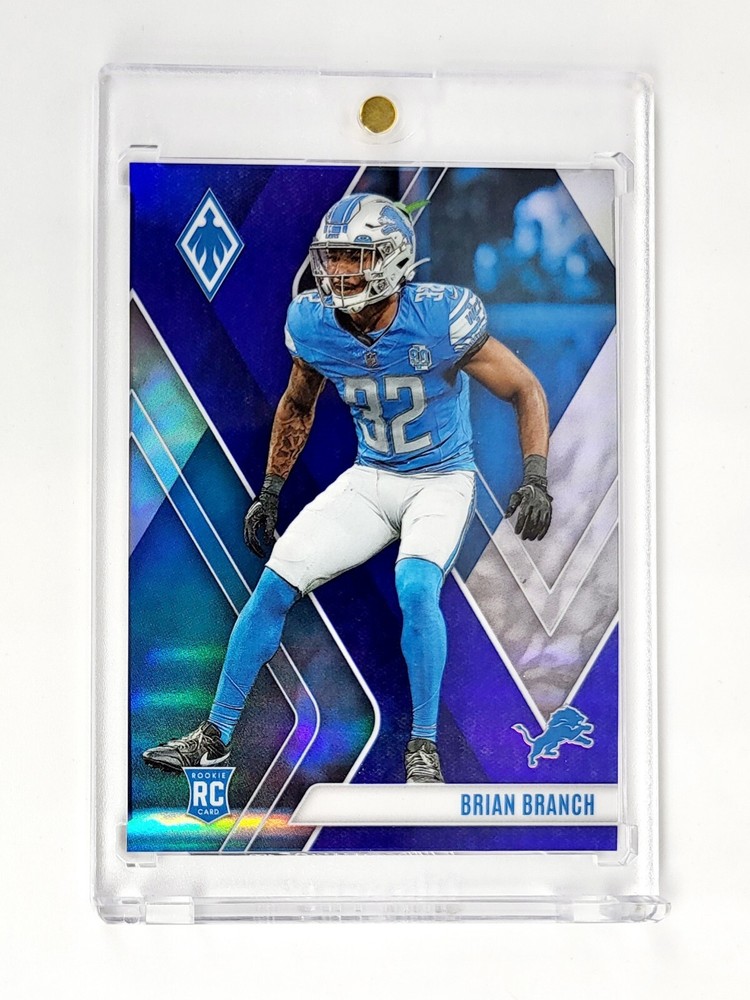MINT #/35 RC BLUE HOLO COLOR MATCH 2023 Phoenix #163 Brian Branch DETROIT LIONS