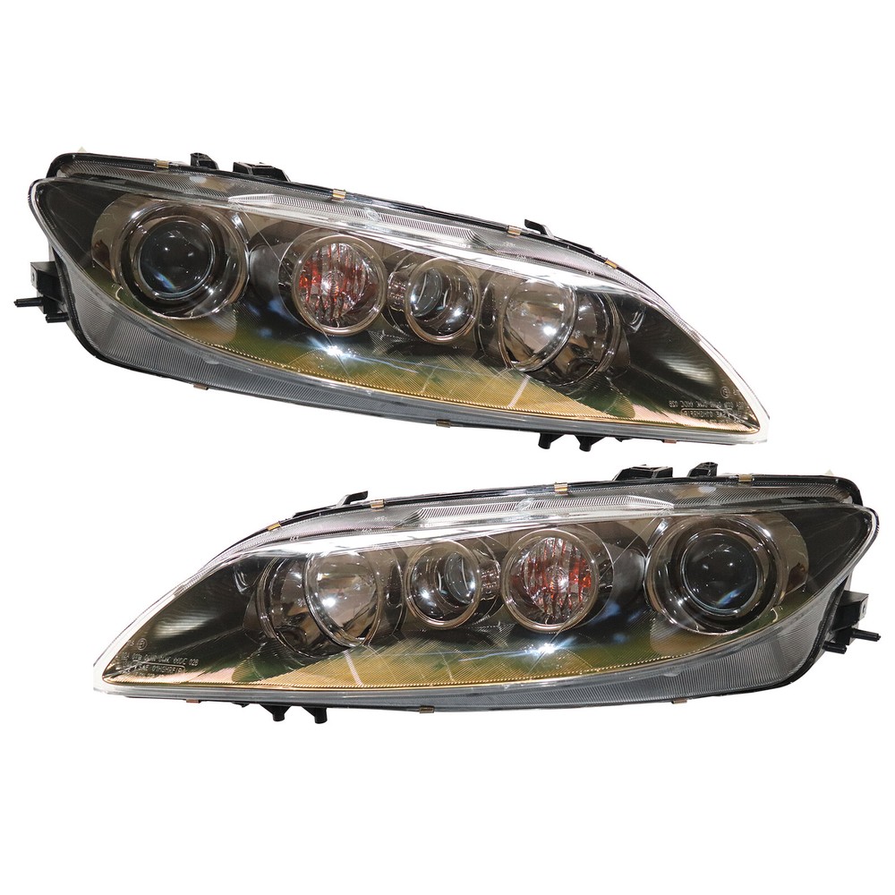 2006-2008 Mazda 6 Sedan Halogen Headlight Pair Left & Right