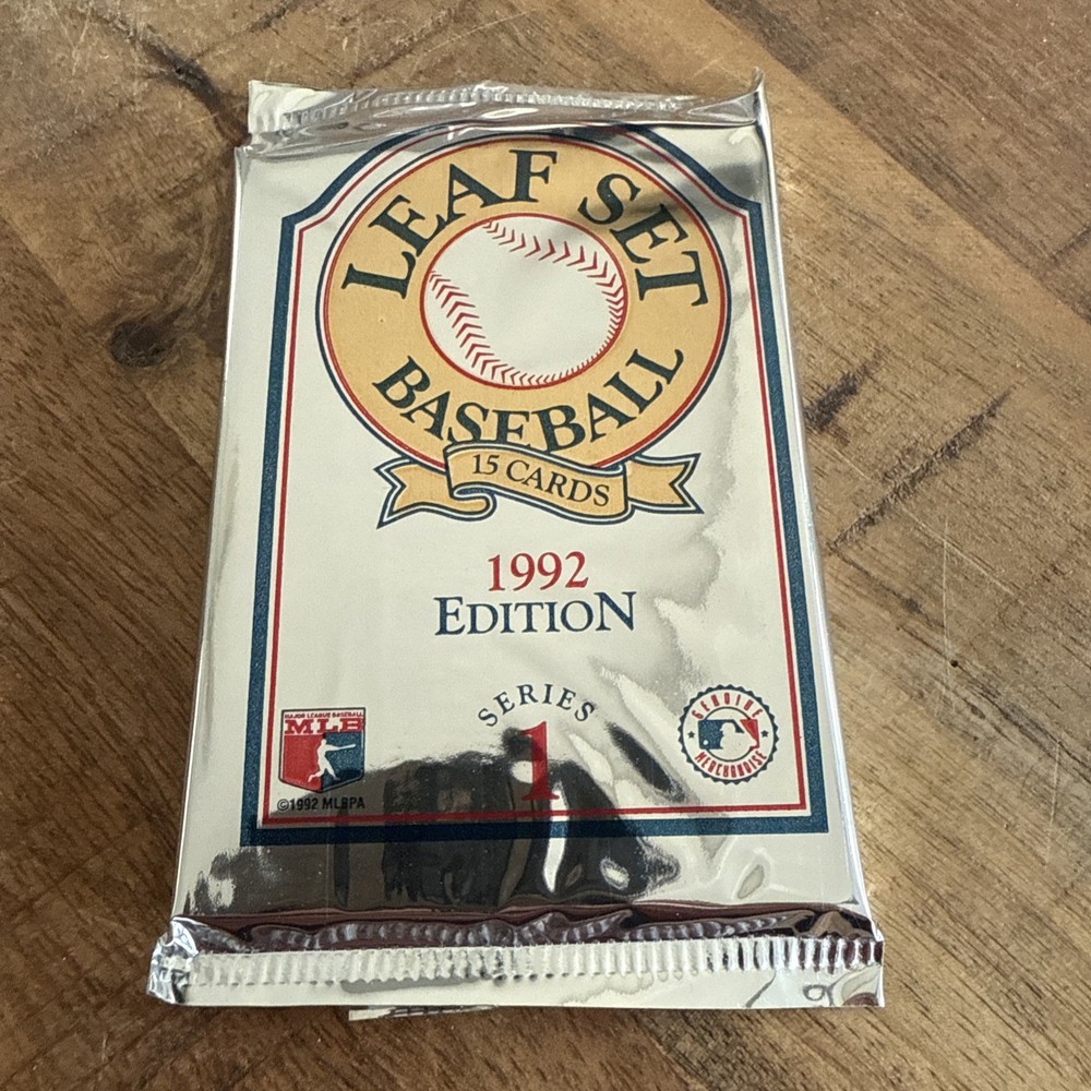 1992 Edition ~ Leaf Set ~ Series 1 Baseball Trading Cards ~ 1 Sealed Pack of 15