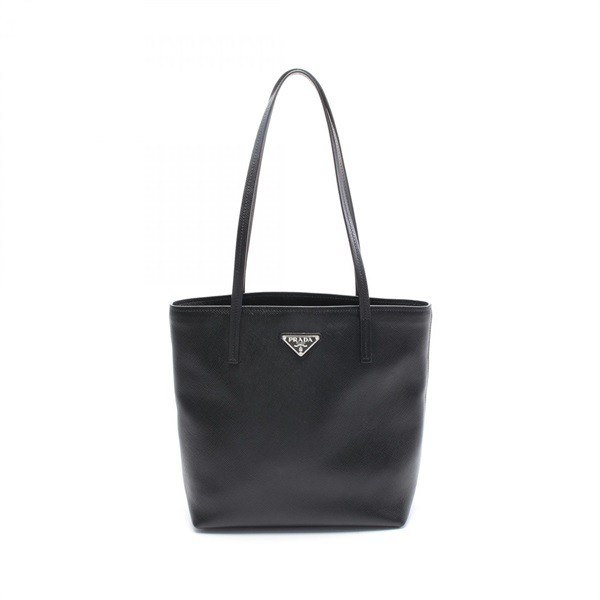 Prada Tote Bag Women Used Leather Classic Handbag with Signs of Wear