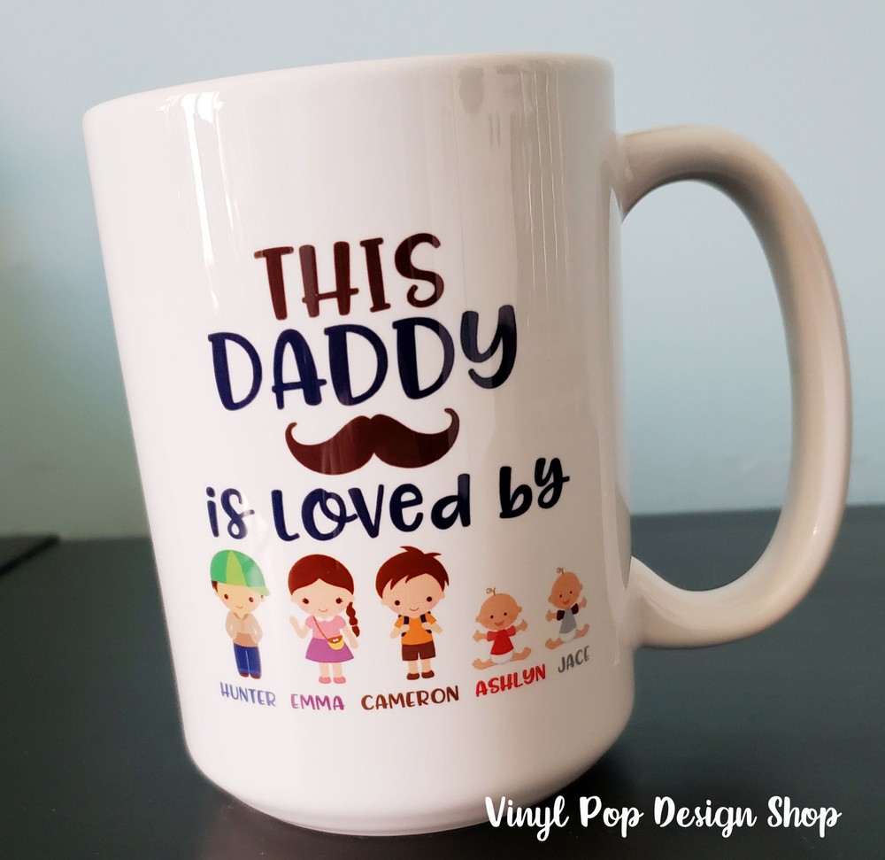 Daddy Coffee Mug Father's Day Mug Dad Coffee Mug Loved Daddy Daddy Christmas