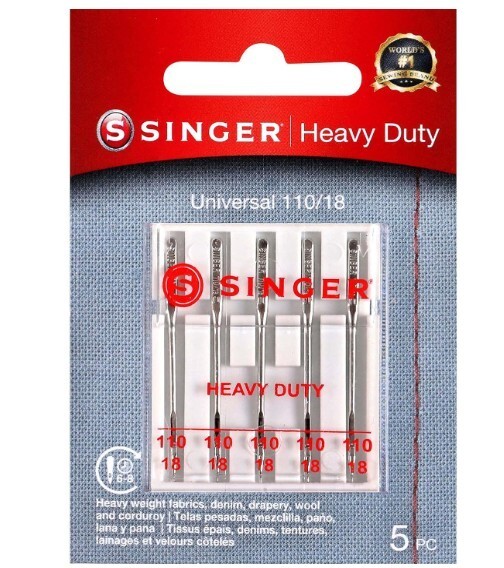 Universal Sewing Machine Heavy Duty Needles 5 Set for Singer Brother Kenmore