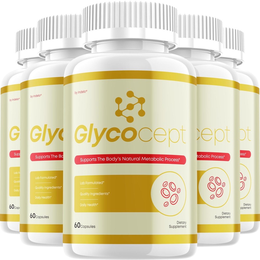 (5 Pack) Glycocept Capsules – Glyco Cept Natural Blend Glycogen Formula
