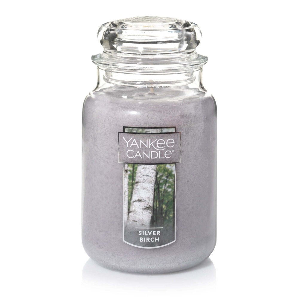 Yankee Candle Silver Birch Large Jar Scented Candle Original Home Fragrance