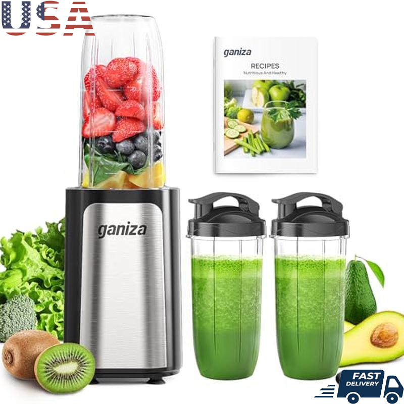 High-Speed Portable Personal Blender with 14pc Cups for Smoothies Easy Clean US