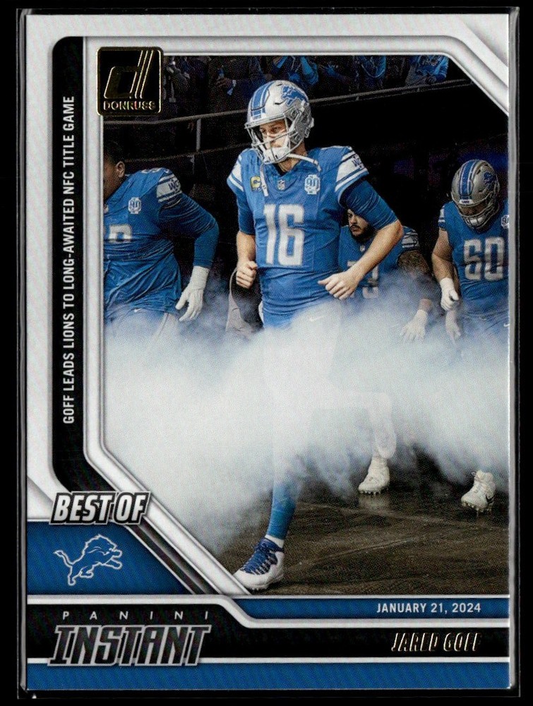 2024 Donruss Best of Instant Jared Goff Detroit Lions #26 Football Card