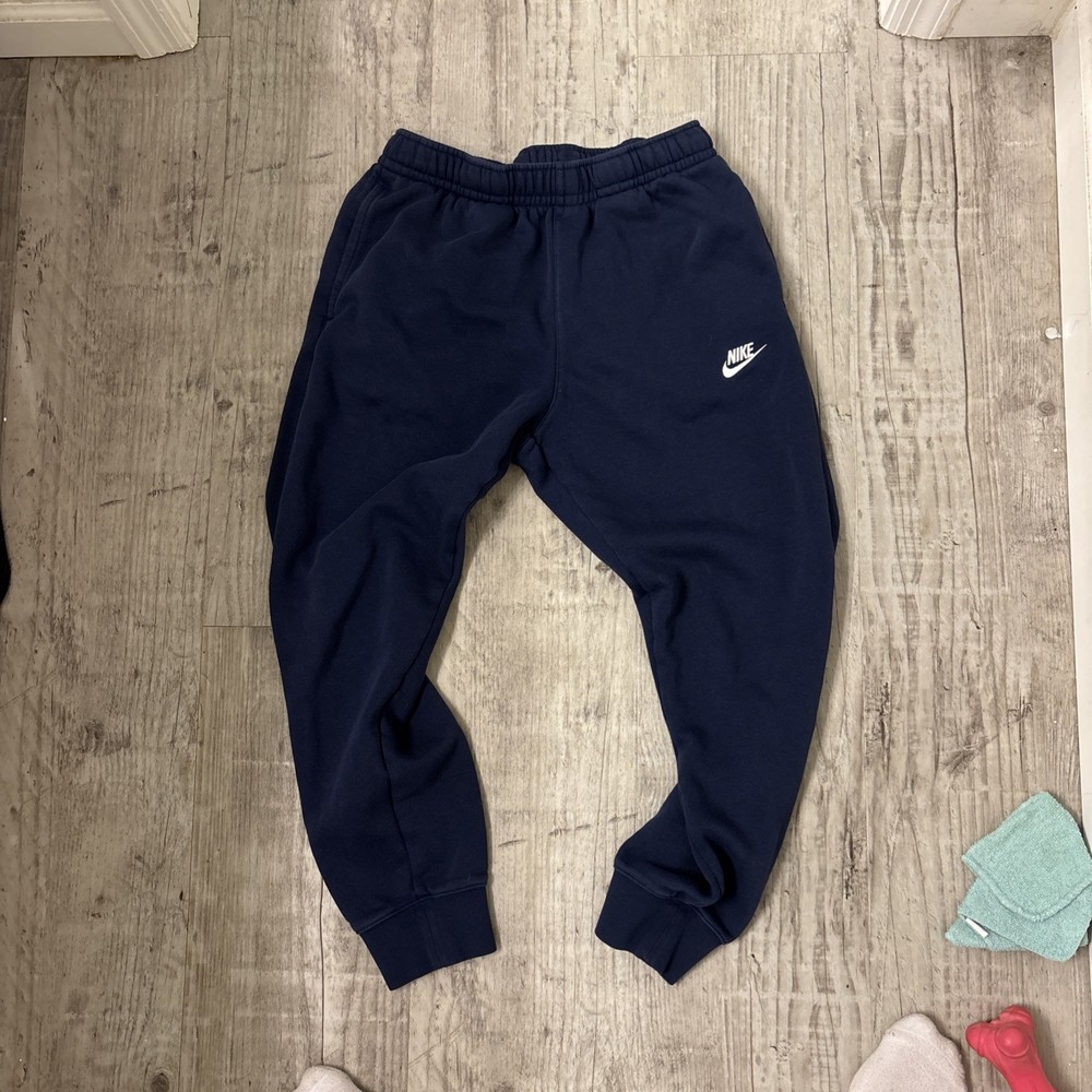 Nike Sportswear Club Men's Activewear Pants - Midnight Navy/White, M