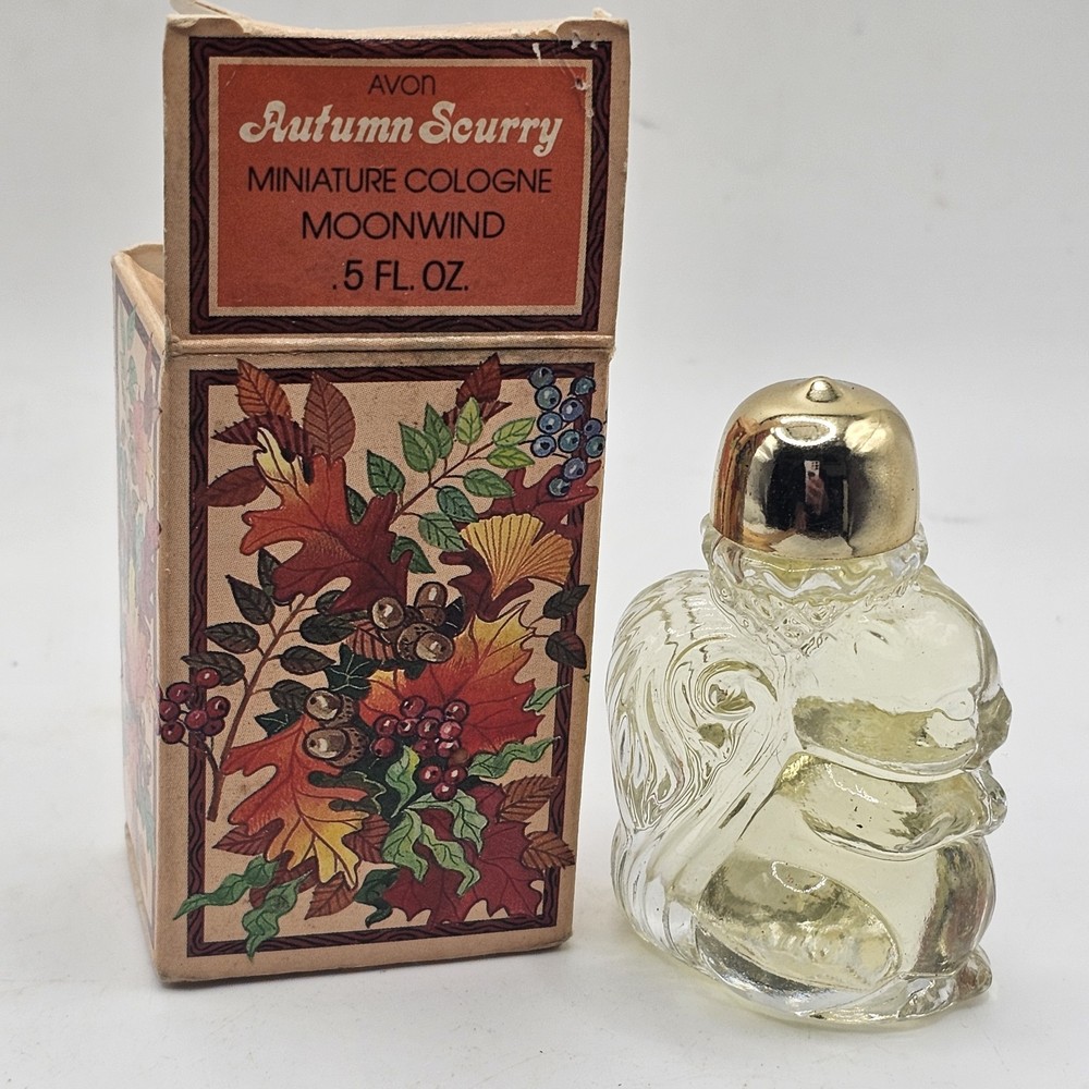 Autumn Scurry Vintage Avon Miniature Squirrel 
