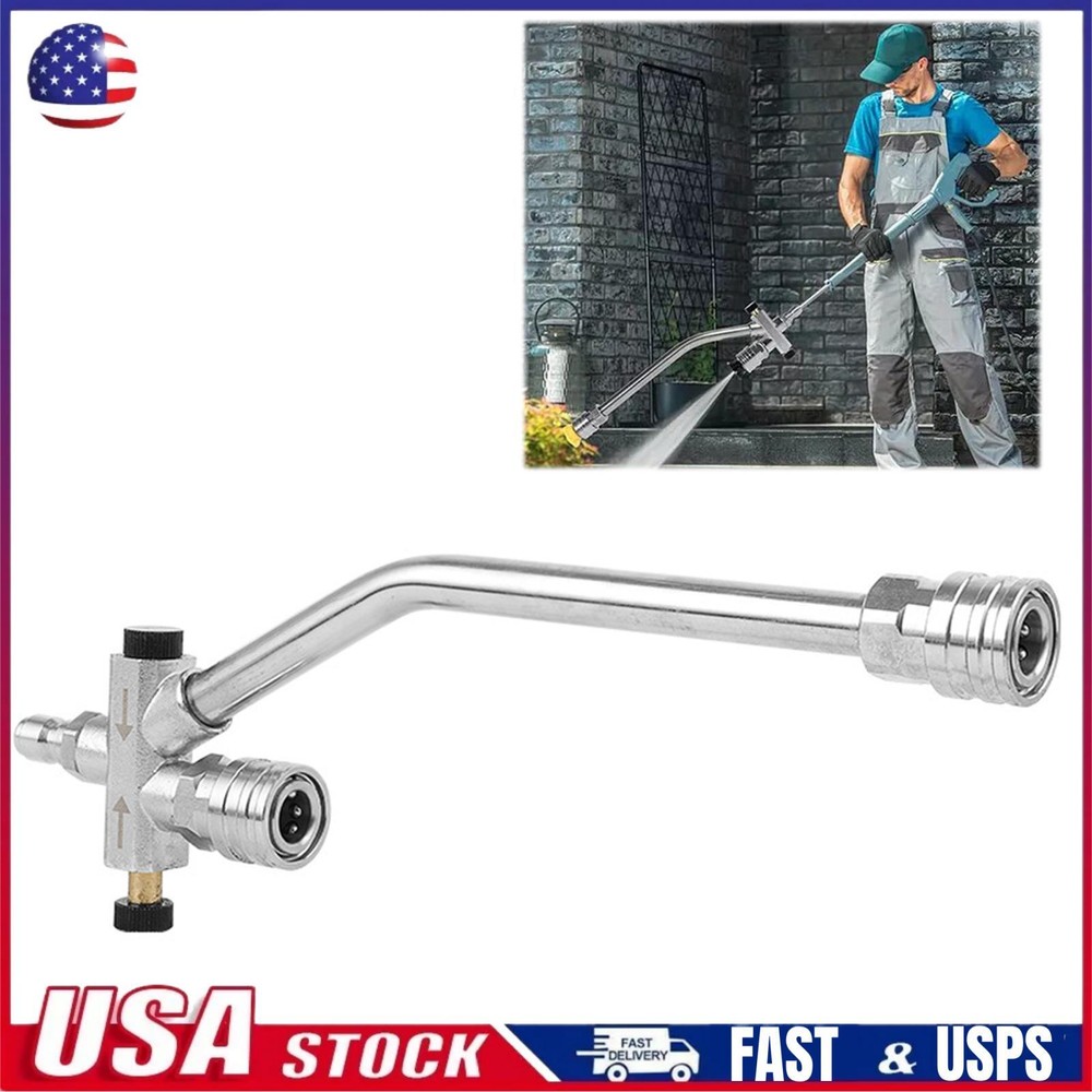 Pressure Washer Double Tip Foam Cannon Connector pressure Washer Attachment US！