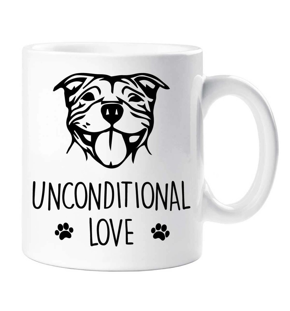 Loving Staffy Coffee Mug Pet Lover Gift for Birthday Christmas or Mothers Day  