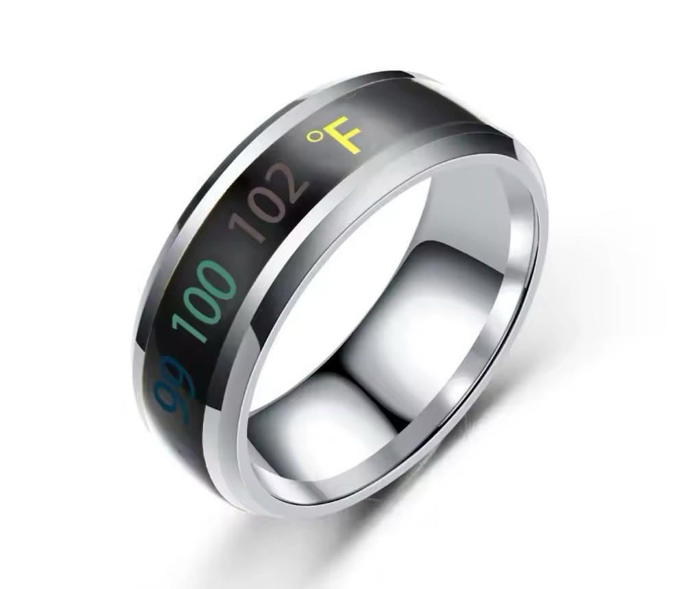 Temperature Ring Titanium Steel Mood Emotion Feeling Intelligent Temperature