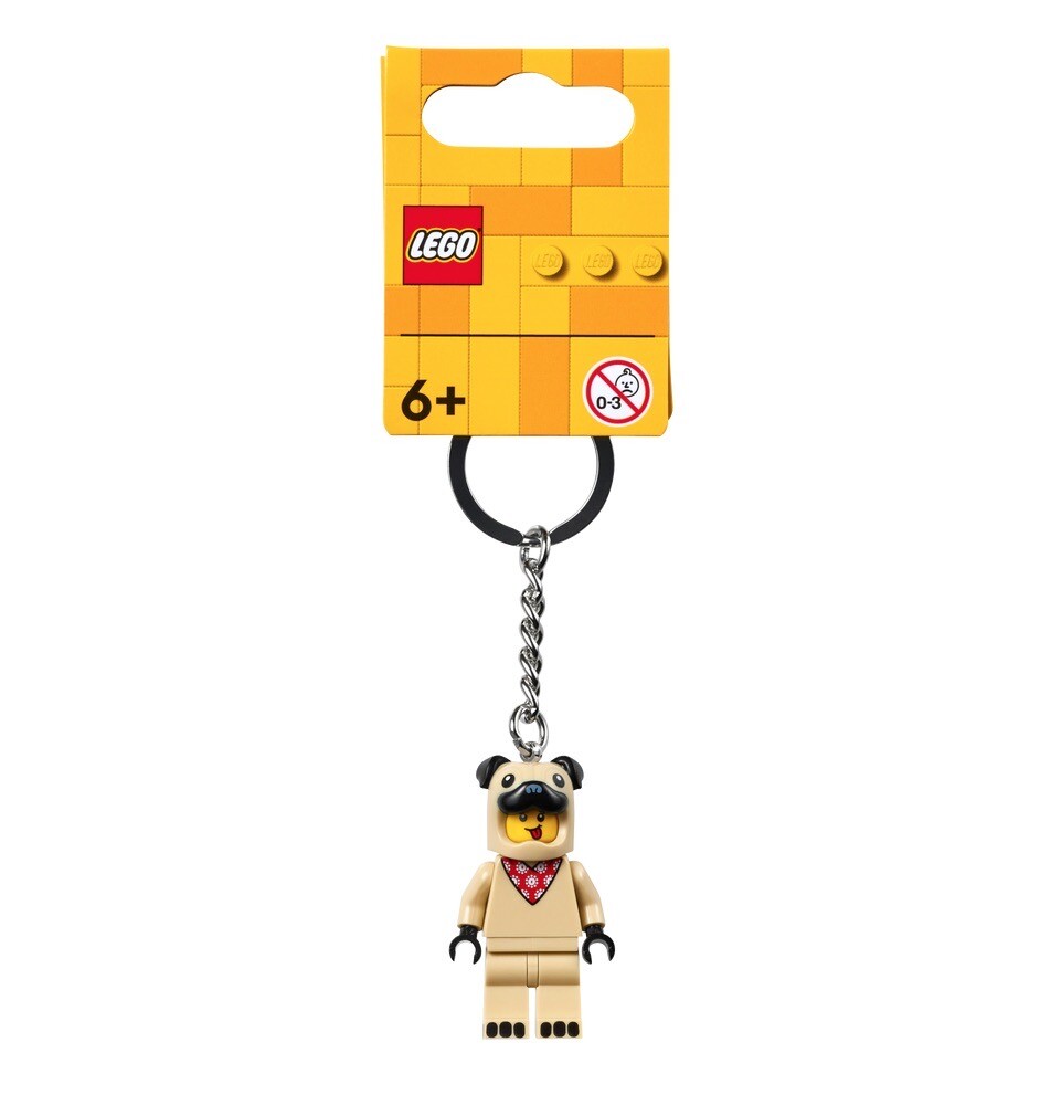 Lego Seasonal French Bulldog Guy Keychain 854158 Brand New With Tags-image