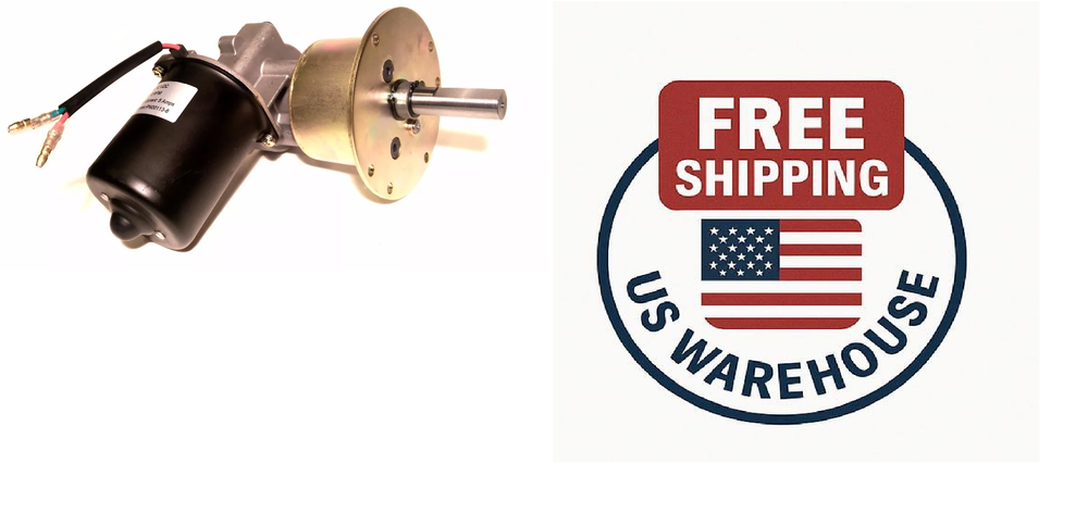 Makermotor 12V DC 6RPM High Torque Reversible Gear Motor with DPDT Switch