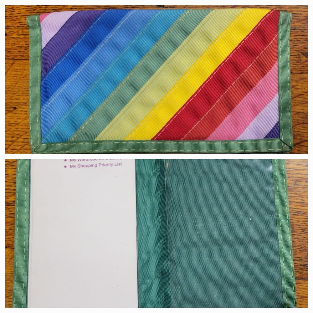 Vintage Carole Jackson Color Me Beautiful Rainbow LGBTQ Clutch Notes & Coupons-image