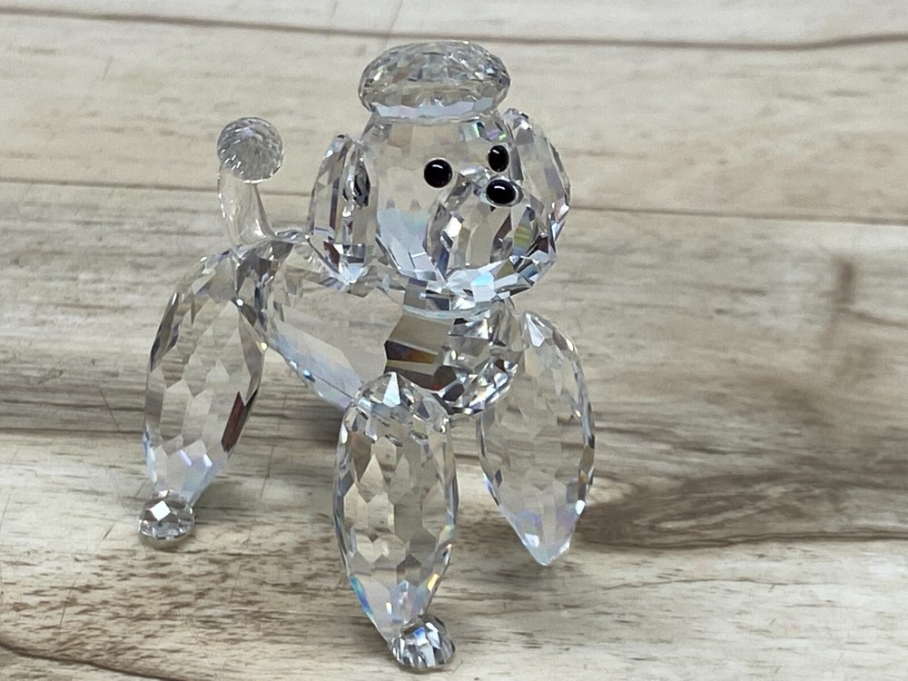 Swarovski Crystal Figurine Standing Poodle No Box Broken Paw Read