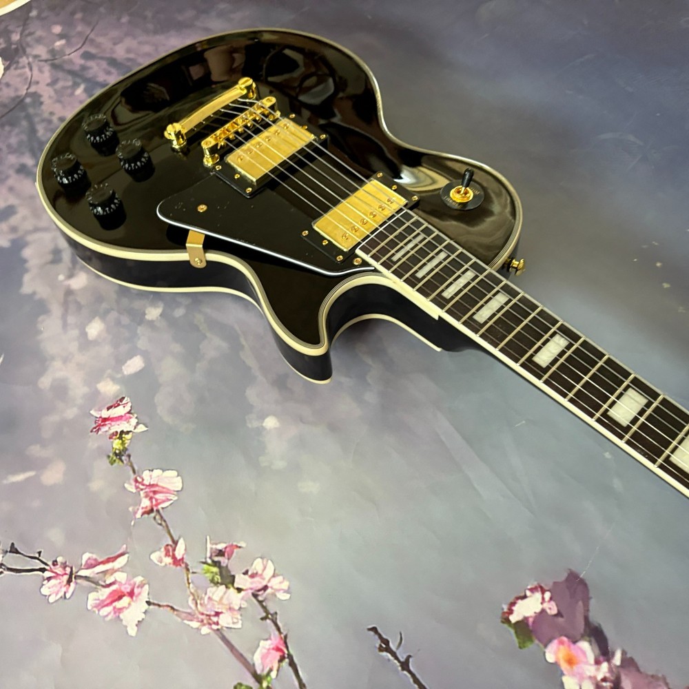 Limited-time 2003 LP Custom Black Beauty Gold hardware Solid Mahogany Body 🛒-image