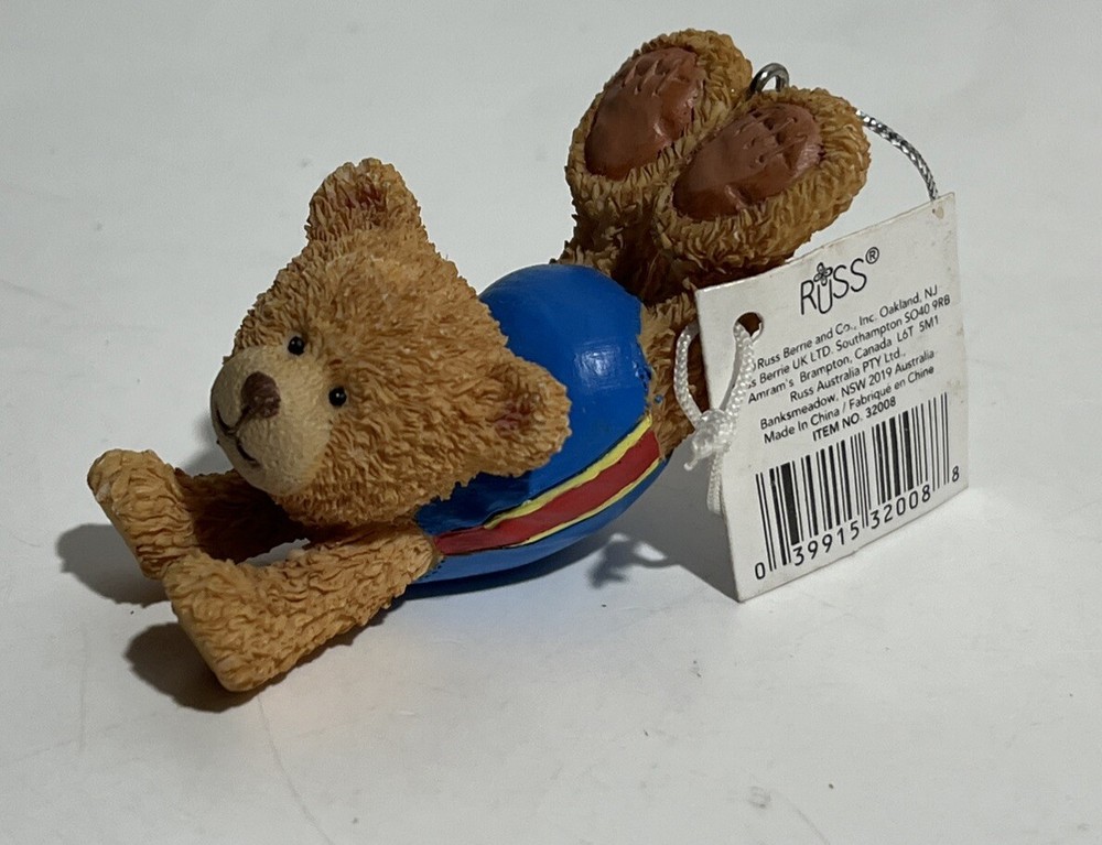 Christmas Tree Ornament Russ Berrie “Swimming”.
