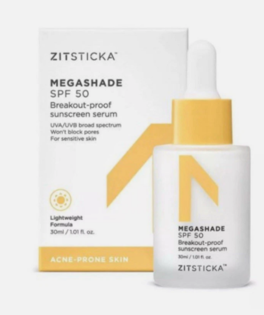 Zitsticka Megashade SPF 50 Sunscreen Serum 1.01 Oz Exp 10/24