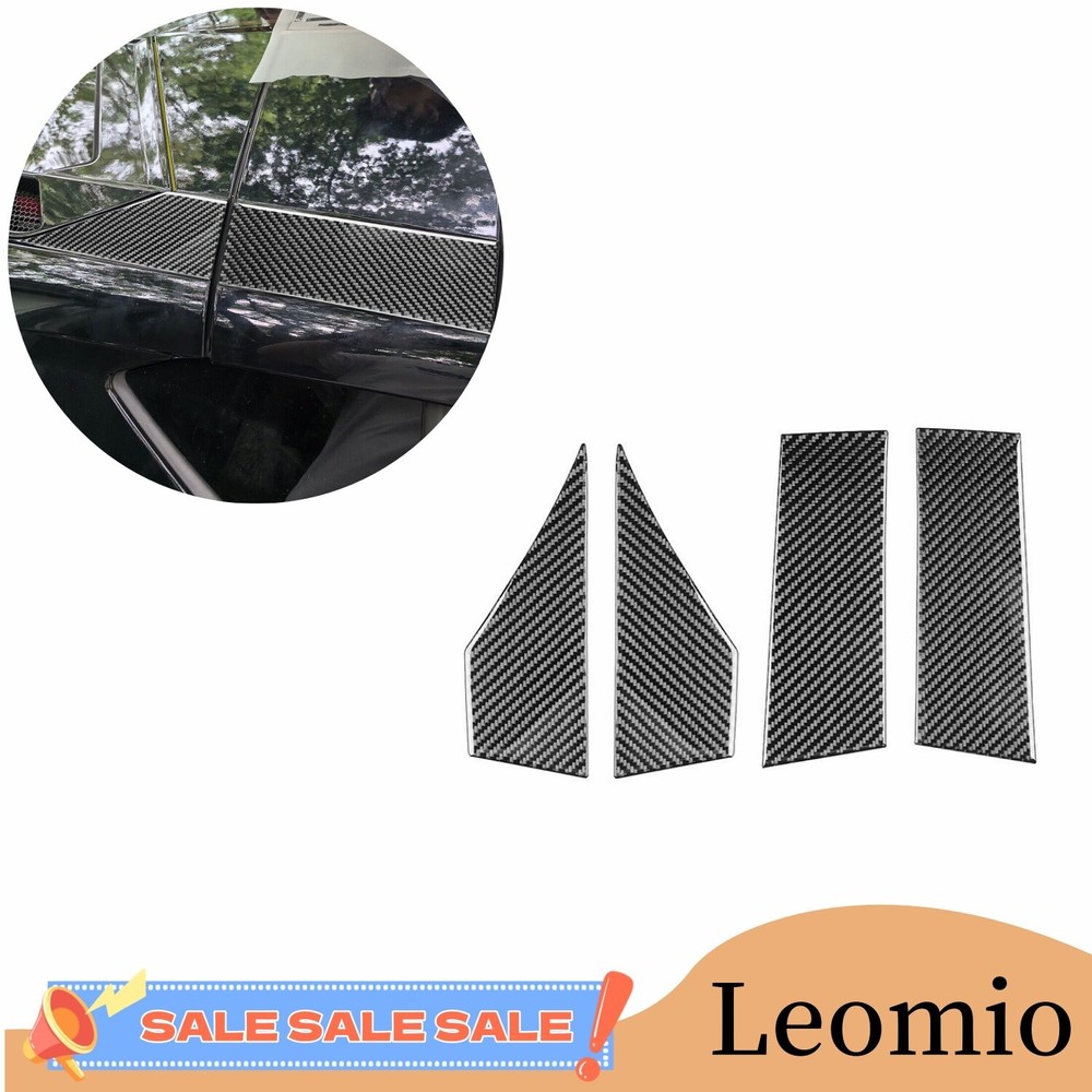 Carbon Fiber For Corvette C8 20-24 Vinyl Car External Roof Both Sides Cover Trim