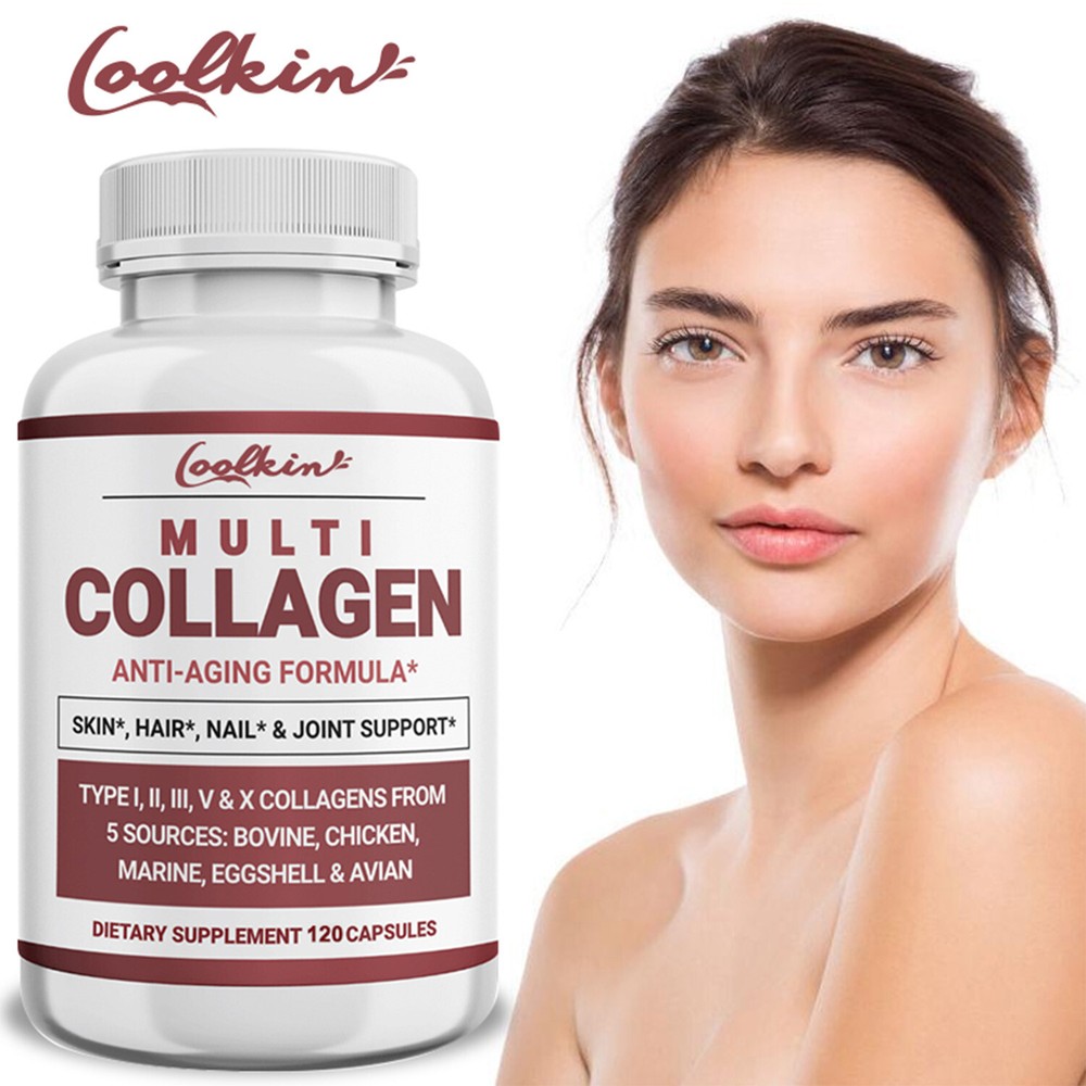 Multi Collagen - Anti-aging, Hydrolyzed Protein Peptide, with Type I,II,III,V,X
